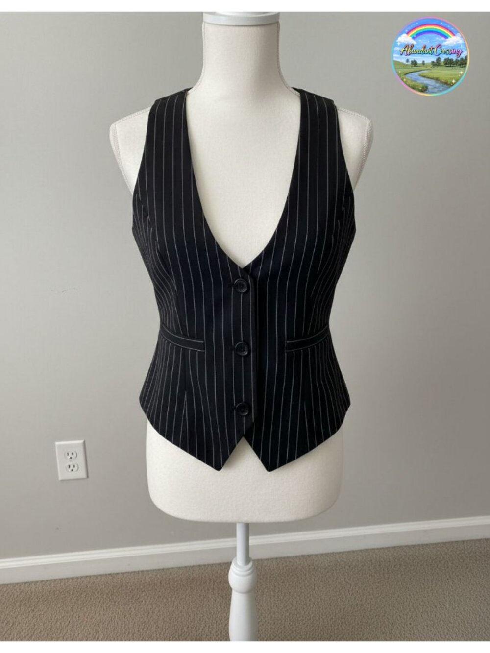 Sleeveless Button Waistcoat Vest Top
